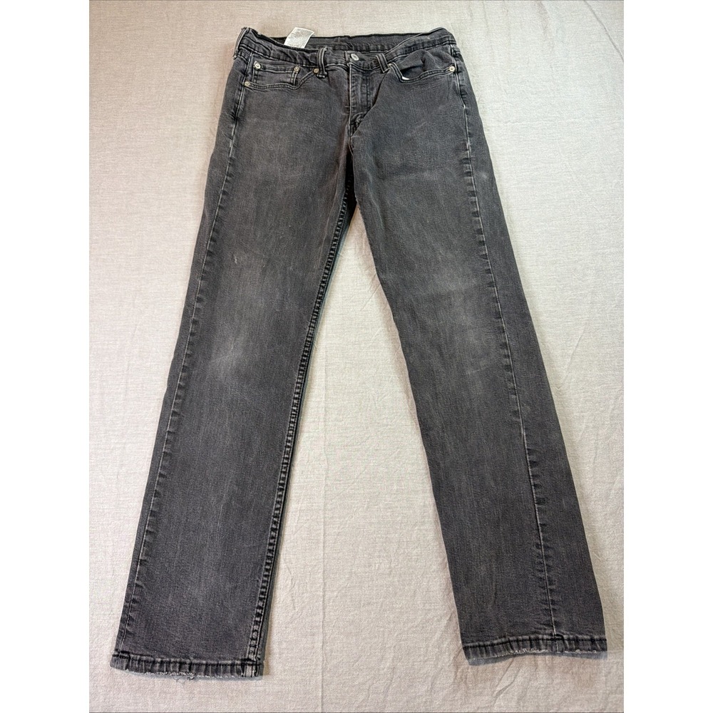Vintage Levi's Jeans 33x32 Black 514 Slim Straight Dark Wash Y2K Casual Skater